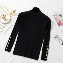 Load image into Gallery viewer, Autumn Women Long Sleeve Pure Slim Sweater