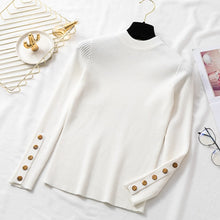 Load image into Gallery viewer, Autumn Women Long Sleeve Pure Slim Sweater