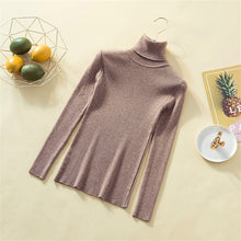 Load image into Gallery viewer, Knit Sweater Women Turtleneck Casual Pure Cashmere Pullover