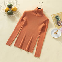 Load image into Gallery viewer, Knit Sweater Women Turtleneck Casual Pure Cashmere Pullover
