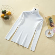 Load image into Gallery viewer, Knit Sweater Women Turtleneck Casual Pure Cashmere Pullover