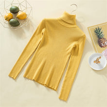 Load image into Gallery viewer, Knit Sweater Women Turtleneck Casual Pure Cashmere Pullover