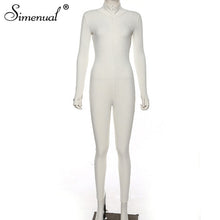 Load image into Gallery viewer, Simenual Workout Active Wear Ribbed Rompers
