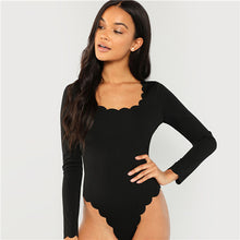 Load image into Gallery viewer, Sexy Scallop Trim Bodysuit