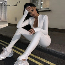 Load image into Gallery viewer, Simenual Casual Fitness Sporty Rompers Womens Jumpsuits