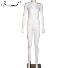 Load image into Gallery viewer, Simenual Casual Fitness Sporty Rompers Womens Jumpsuits