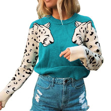 Load image into Gallery viewer, Autumn Knitted Cropped Sweater