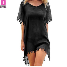 Load image into Gallery viewer, New Chiffon Tassels Beach Wear Women Swimsuit